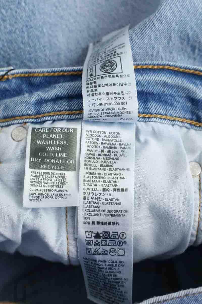 Jean droit Levi's Bleu en Coton
