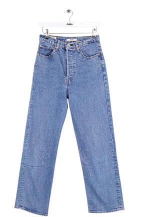 Jean droit Levi's Bleu en Coton, taille M - Seconde Main
