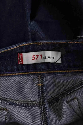 Jean droit Levi's Bleu en Coton