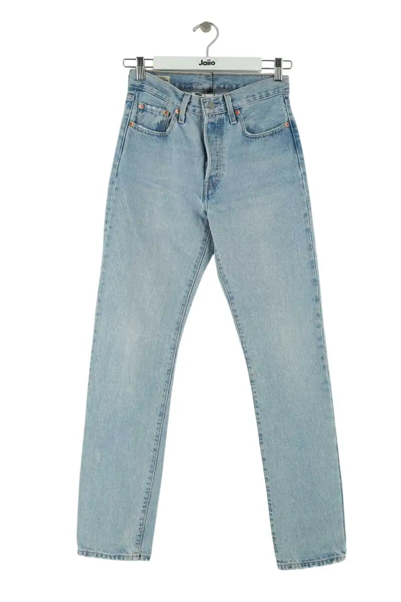 Jean droit Levi's Bleu en Coton, taille S - Seconde Main