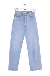 Jean droit Levi's Bleu en Coton, taille XS - Seconde Main