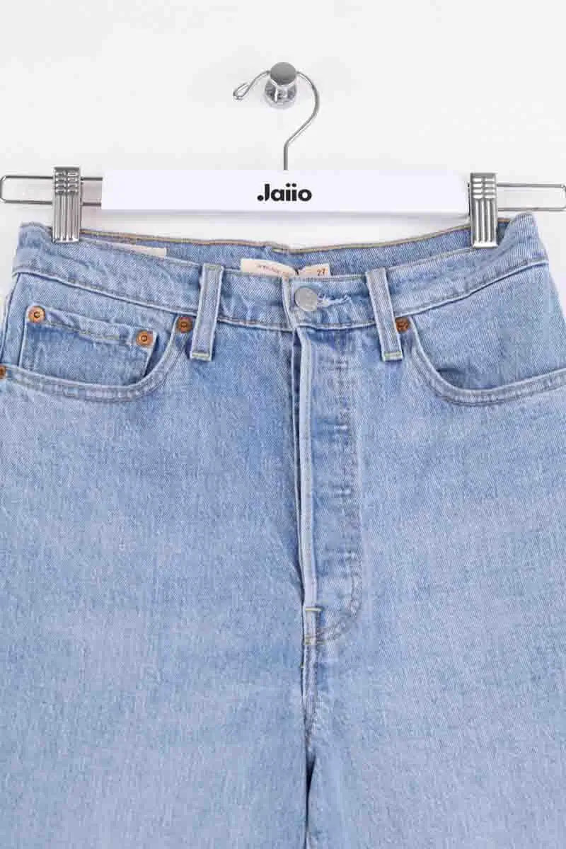 Jean droit Levi's Bleu en Coton