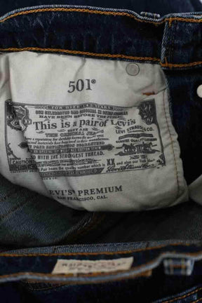 Jean droit Levi's Bleu en Coton