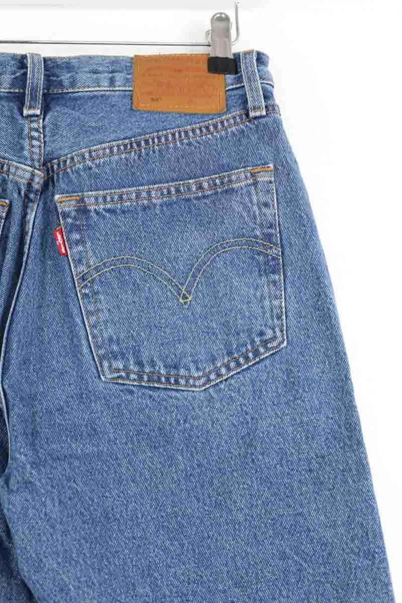 Jean droit Levi's Bleu en Coton