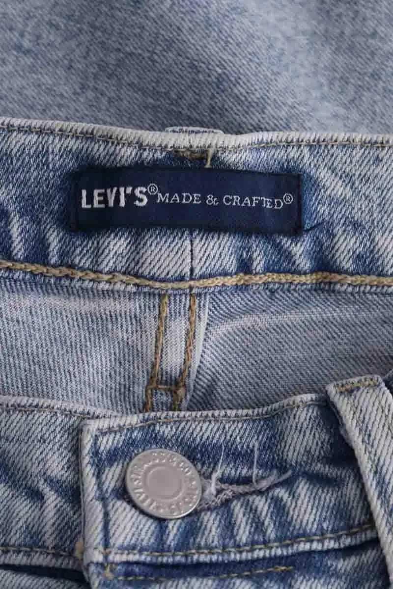 Jean droit Levi's Bleu en Coton