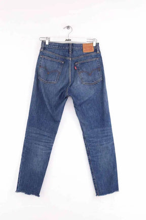 Jean droit Levi's Bleu en Coton