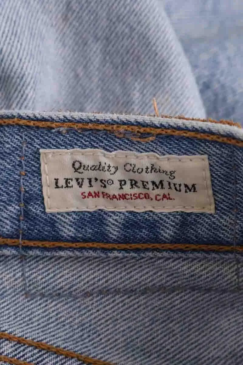 Jean droit Levi's Bleu en Coton