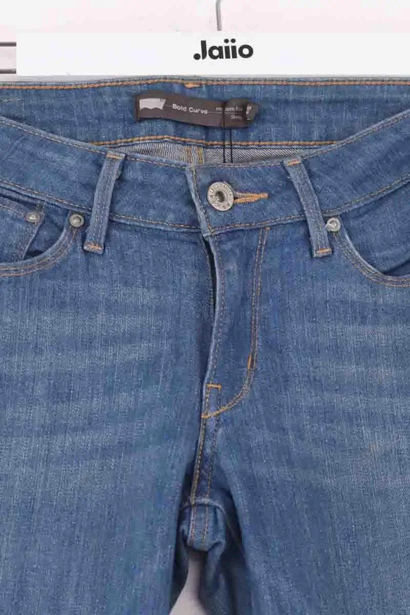 Jean droit Levi's bold curve Bleu en Coton
