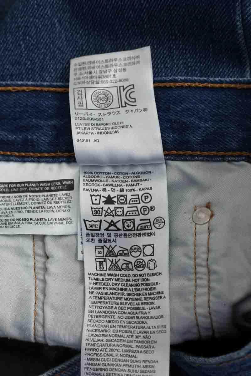 Jean droit Levi's Marine en Coton