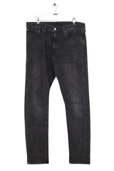 Jean droit Levi's Noir en Coton, taille L - Seconde Main