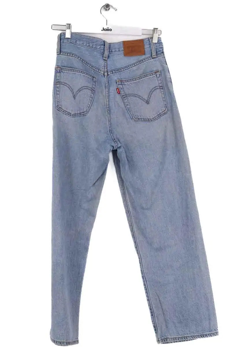 Jean droit Levi's Ribcage straight ankle Bleu en Coton