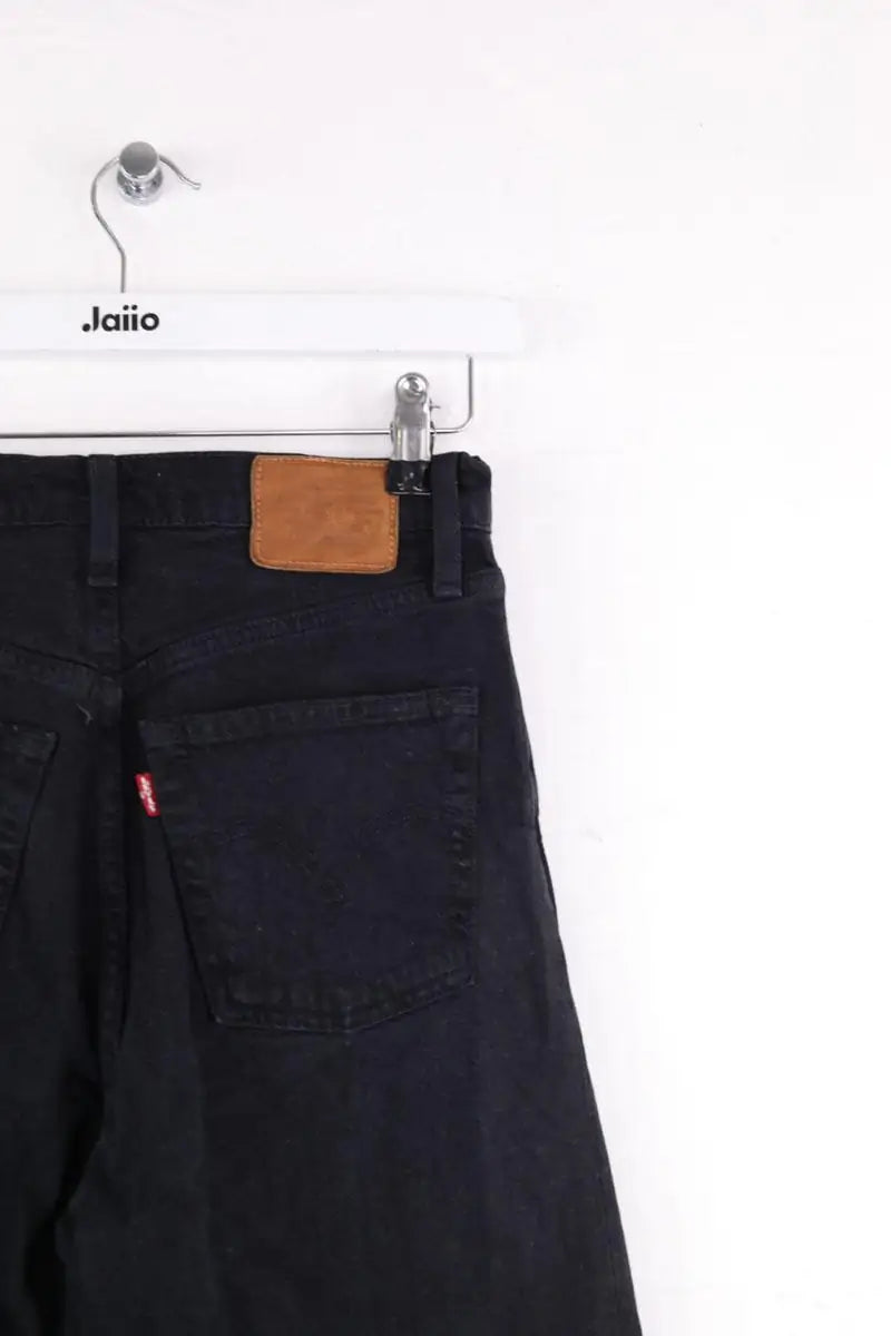 Jean droit Levi's Ribcage straight Noir en Coton