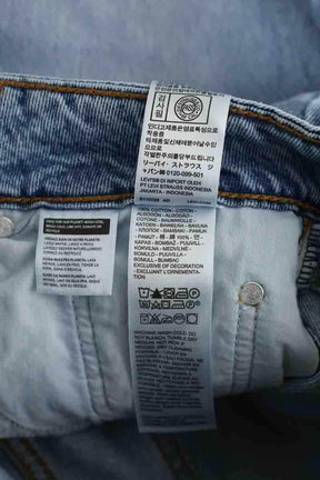Jean droit Levi's Superlow Bleu en Coton
