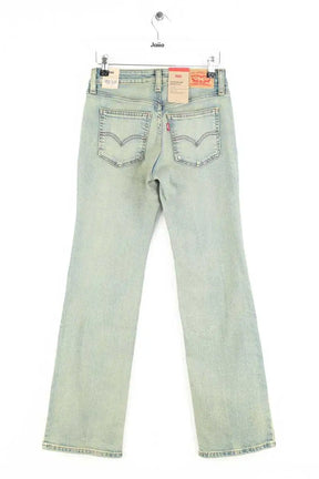 Jean droit Levi's Superlow boot Bleu en Coton