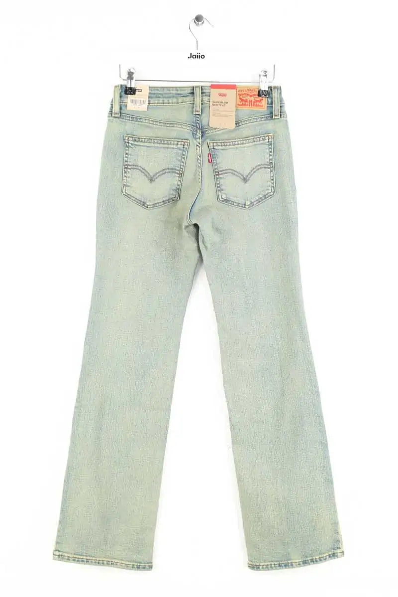 Jean droit Levi's Superlow boot Bleu en Coton