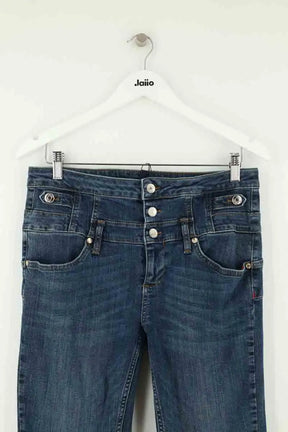 Jean droit Liu Jo Bleu en Coton - élasthanne
