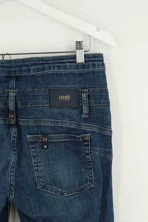 Jean droit Liu Jo Bleu en Coton - élasthanne