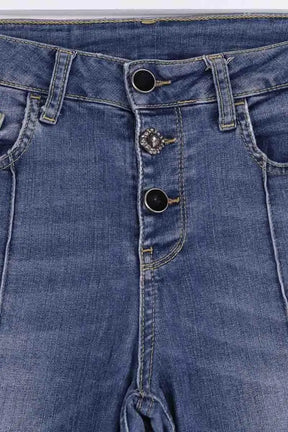 Jean droit Liu Jo Bleu en Coton