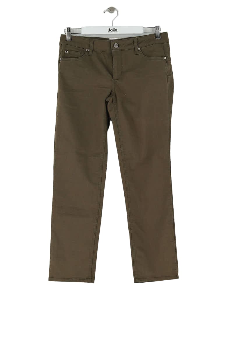 Jean droit Liu Jo Kaki en Coton, taille L - Seconde Main
