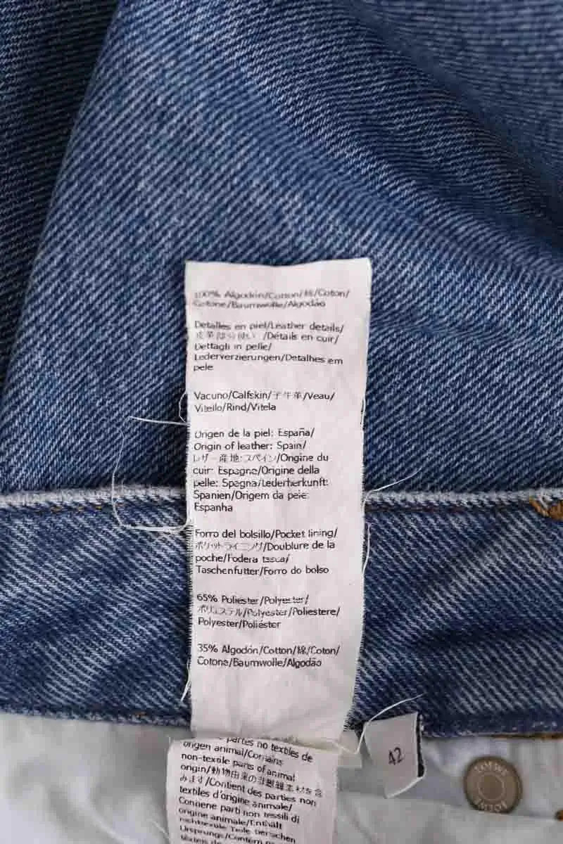 Jean droit Loewe Bleu en Coton