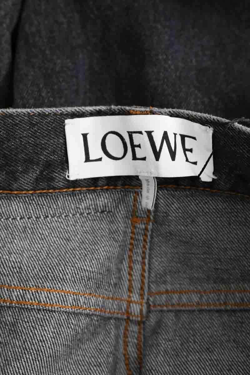 Jean droit Loewe Gris en Coton