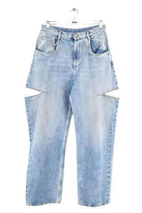 Jean droit Maison Martin Margiela Bleu en Coton, taille XL - Seconde Main