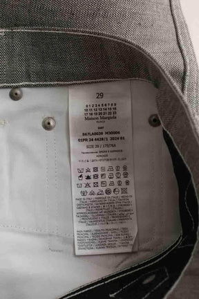 Jean droit Maison Martin Margiela Gris en Coton