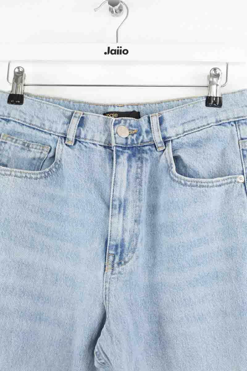 Jean droit Maje Bleu en Coton