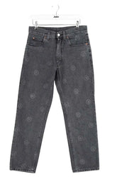 Jean droit Martine Rose Gris en Coton, taille L - Seconde Main