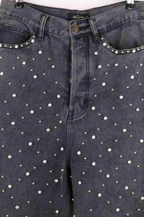 Jean droit Mes Demoiselles Gris en Coton