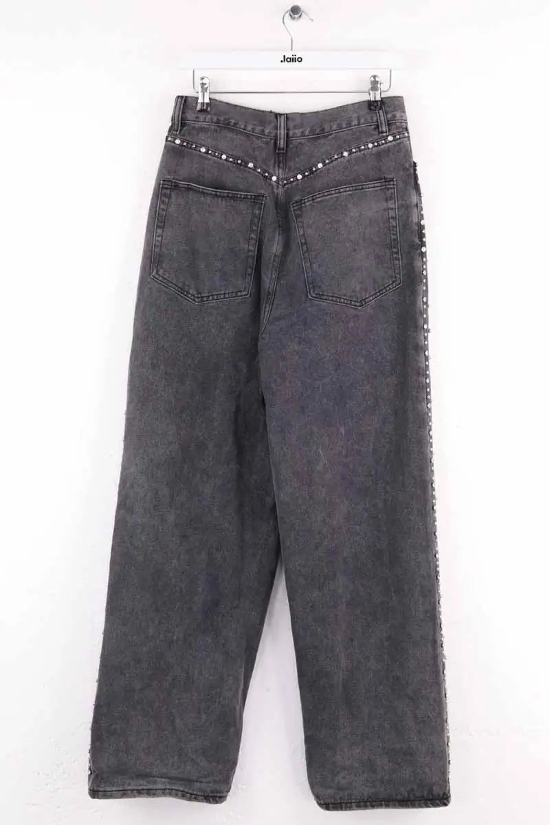 Jean droit Mes Demoiselles Gris en Coton