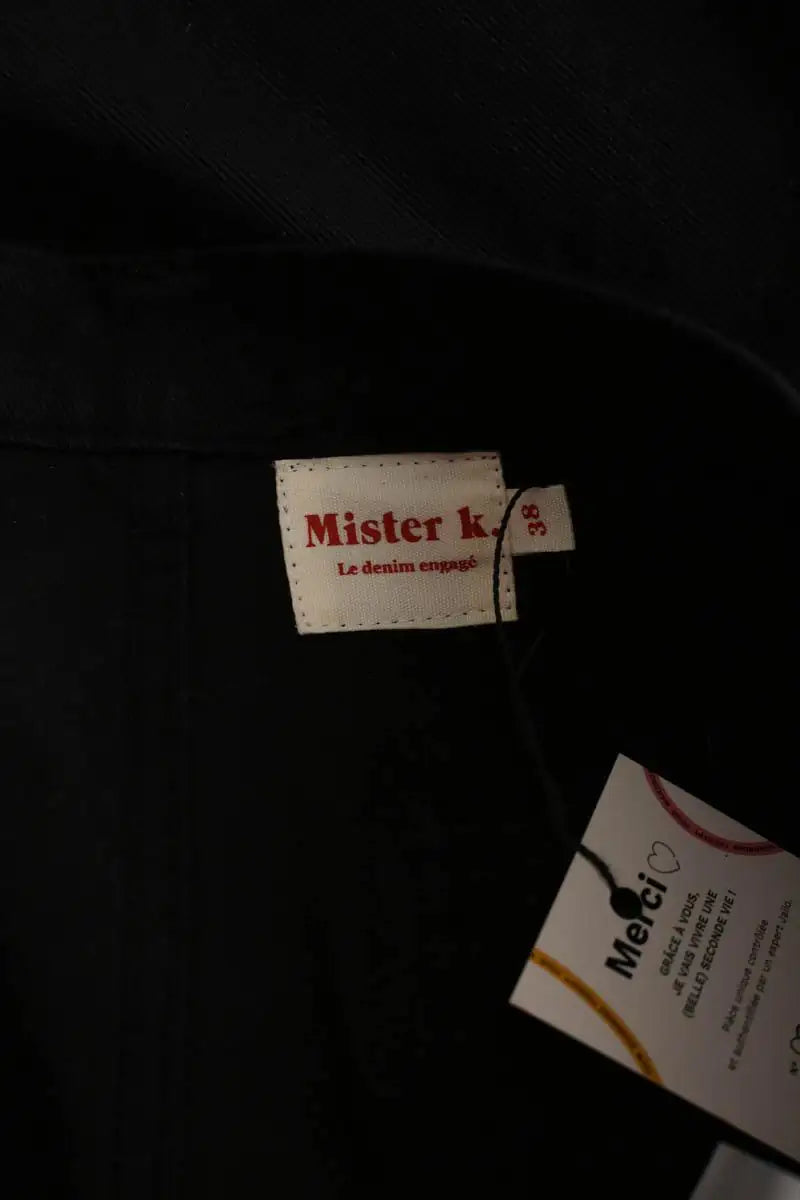 Jean droit Mister K Noir en Coton