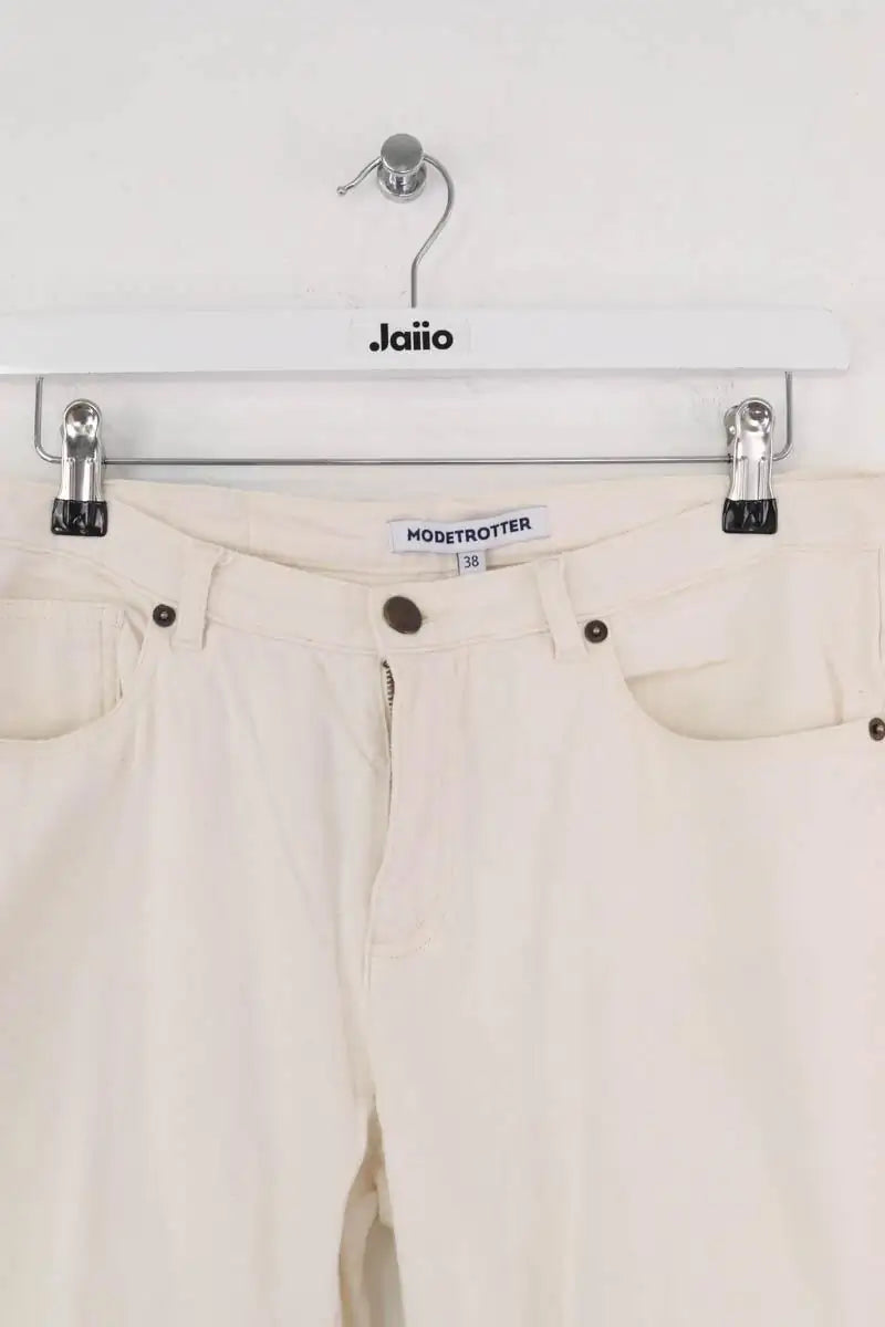 Jean droit Modetrotter Blanc en Coton