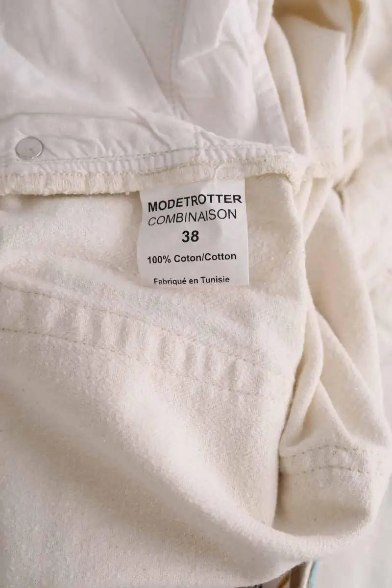 Jean droit Modetrotter Blanc en Coton