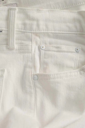 Jean droit Mother Blanc en Coton