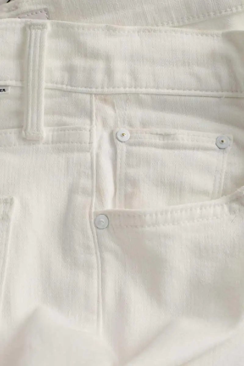 Jean droit Mother Blanc en Coton