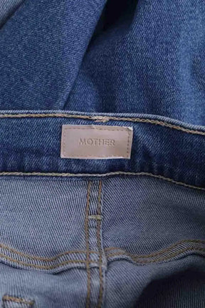 Jean droit Mother Bleu en Coton