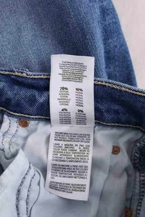 Jean droit Mother Bleu en Coton