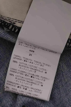 Jean droit Off White Bleu en Coton
