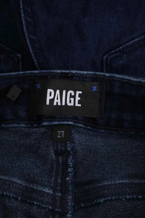 Jean droit Paige Bleu en Coton