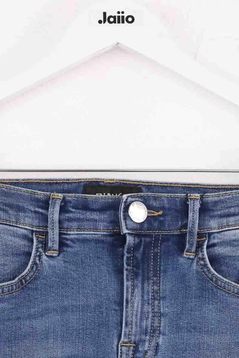 Jean droit Pinko Bleu en Coton