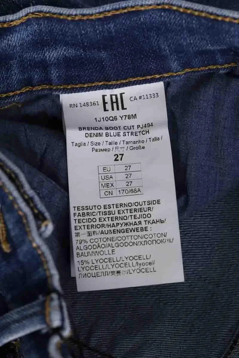 Jean droit Pinko Bleu en Coton