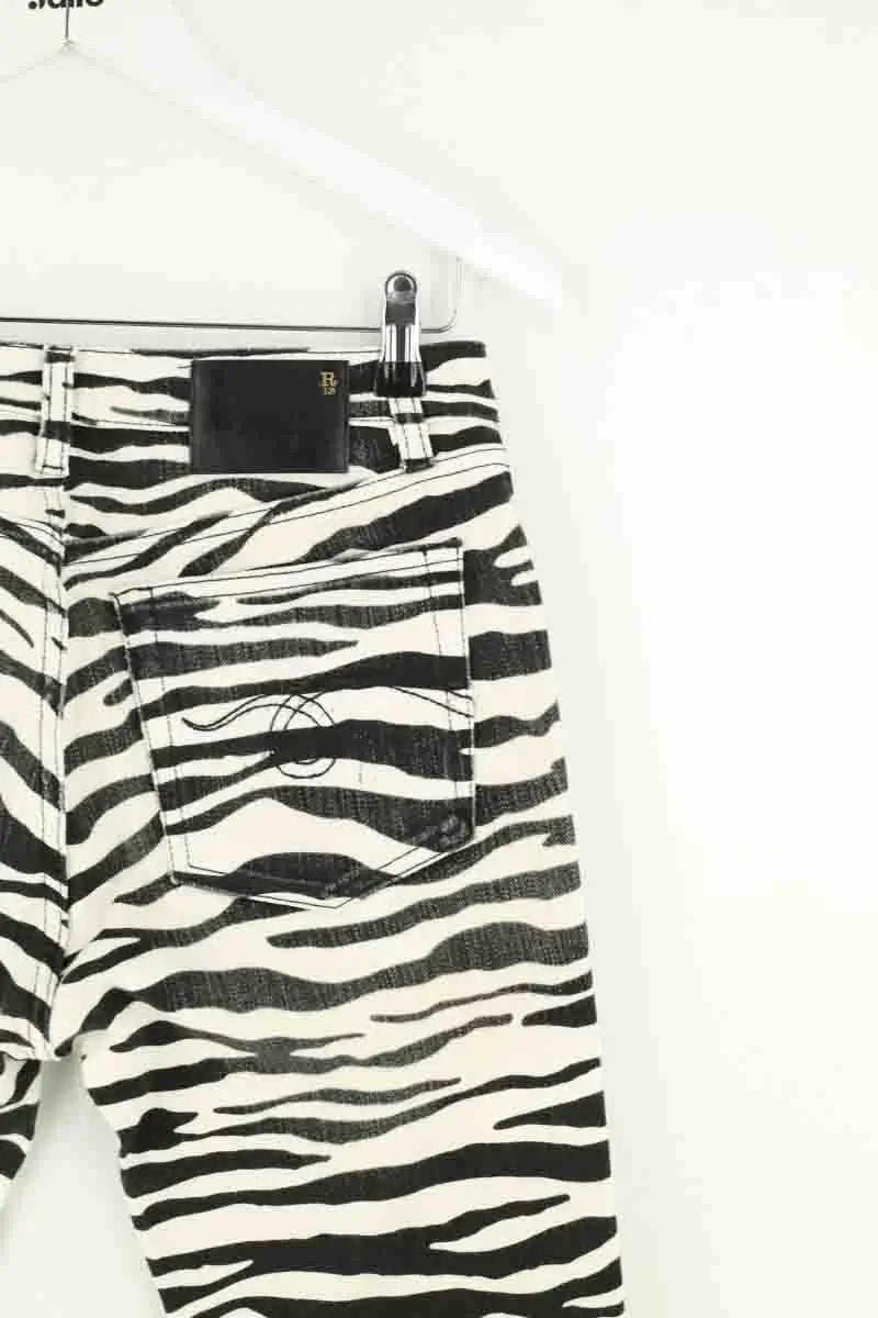 Jean droit R13 Noir en Coton