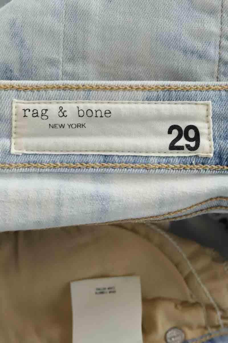 Jean droit Rag & Bone Bleu en Coton