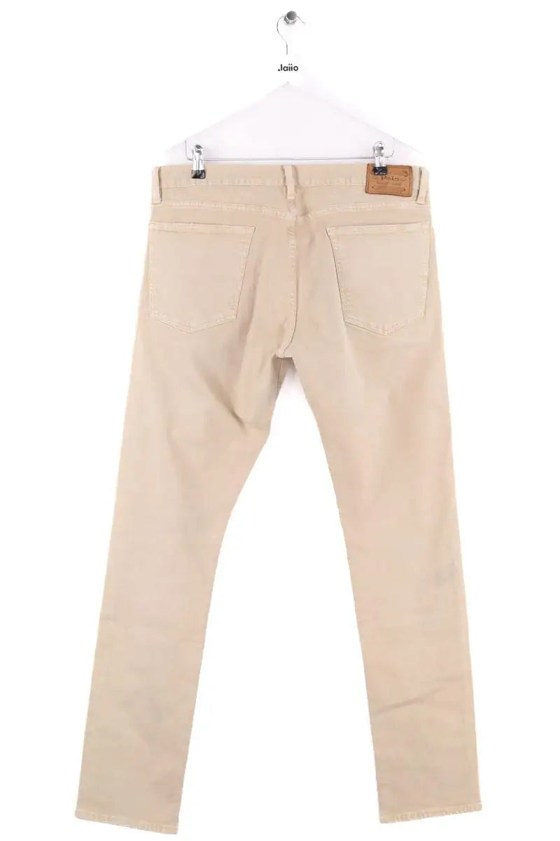 Jean droit Ralph Lauren Beige en Coton