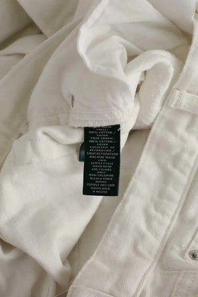 Jean droit Ralph Lauren Blanc en Coton