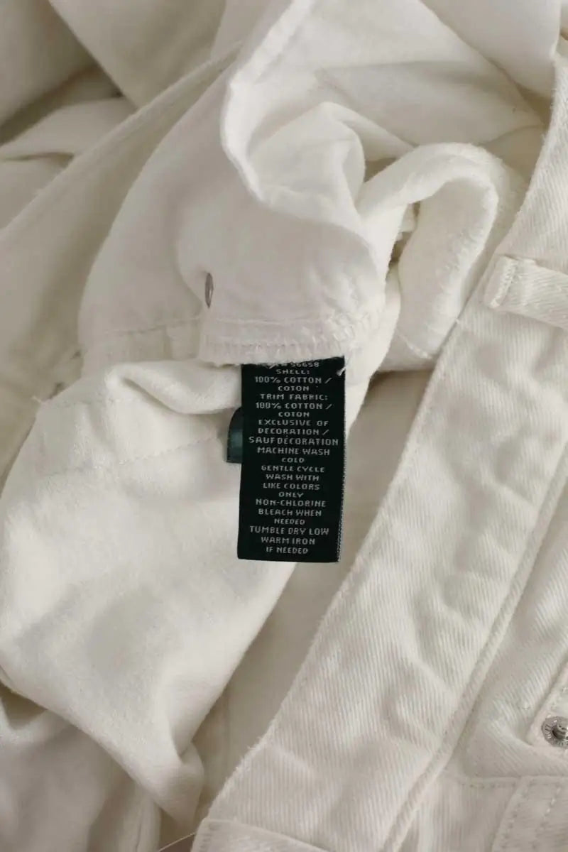 Jean droit Ralph Lauren Blanc en Coton