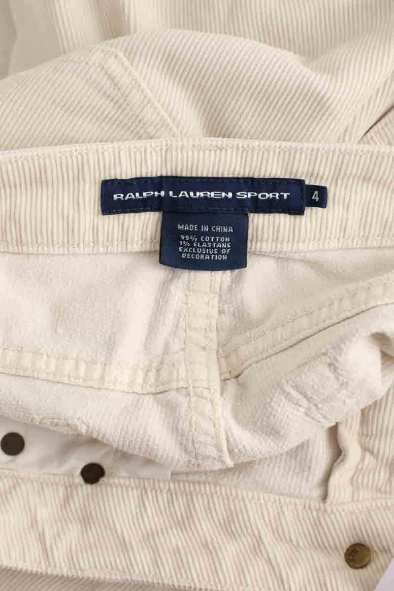 Jean droit Ralph Lauren Ecru en Coton