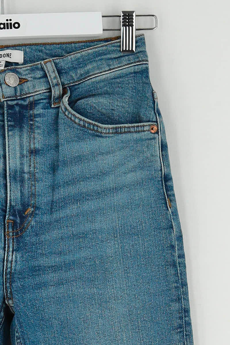 Jean droit RE/DONE Bleu en Coton