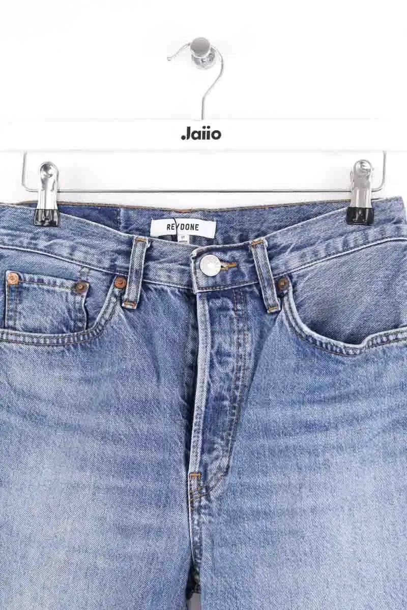 Jean droit RE/DONE Bleu en Coton